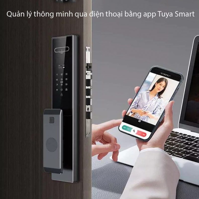 Khóa S6 Face quản lý qua điện thoại bằng APP Tuya Smart dễ dàng