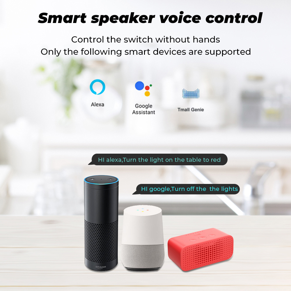 Công tắc Tuya cũng hỗ trợ việc kết nối với các thiết bị thông minh AI khác như Amazon Alexa, Google Assistant và IFTTT